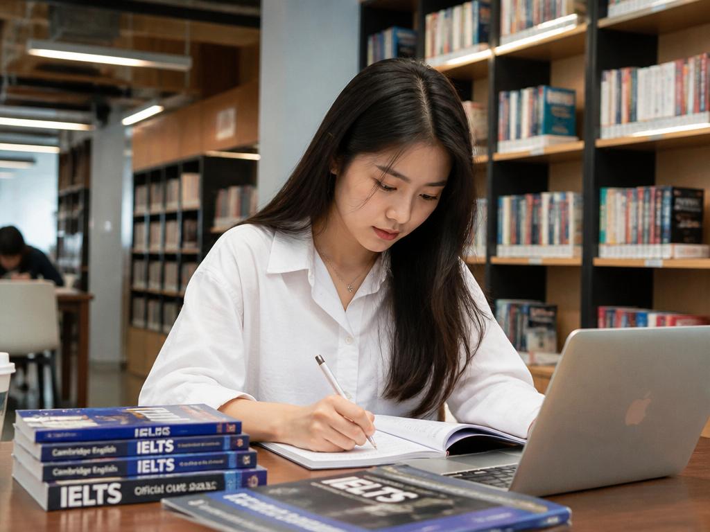 Sinh viên Việt Nam ôn thi IELTS tại thư viện