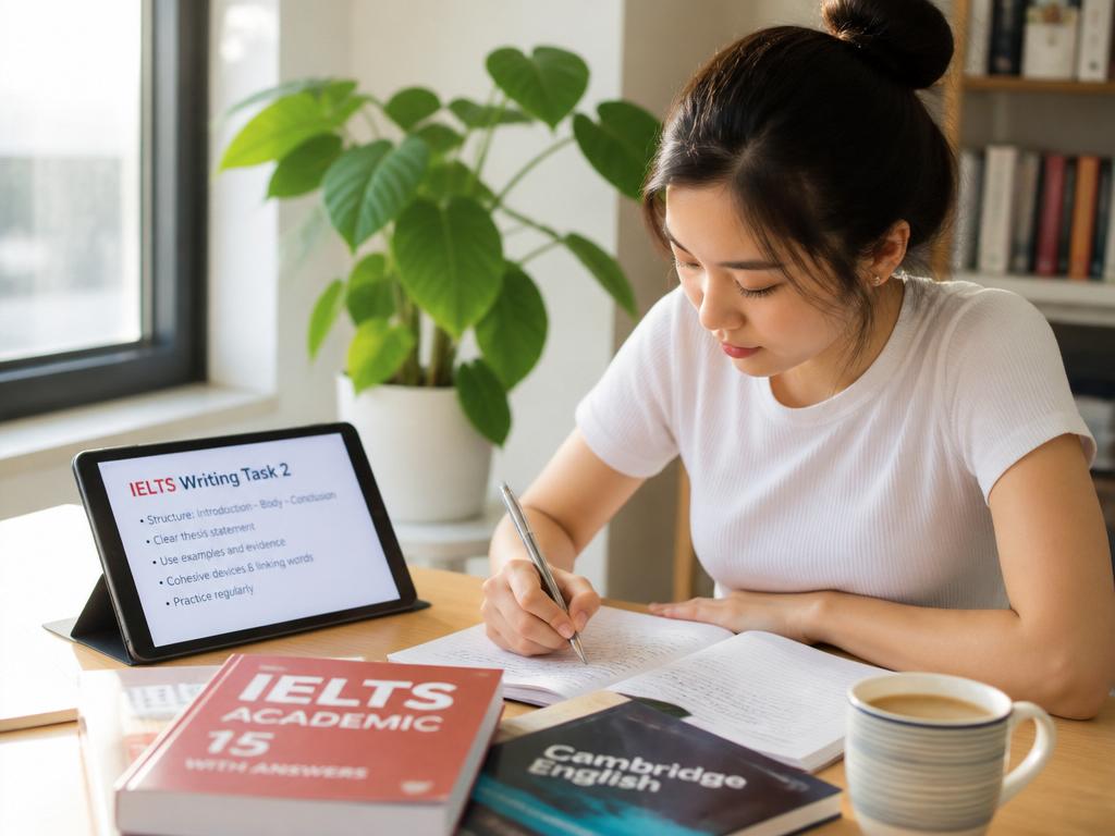 Sinh viên Việt Nam luyện Writing IELTS tại nhà